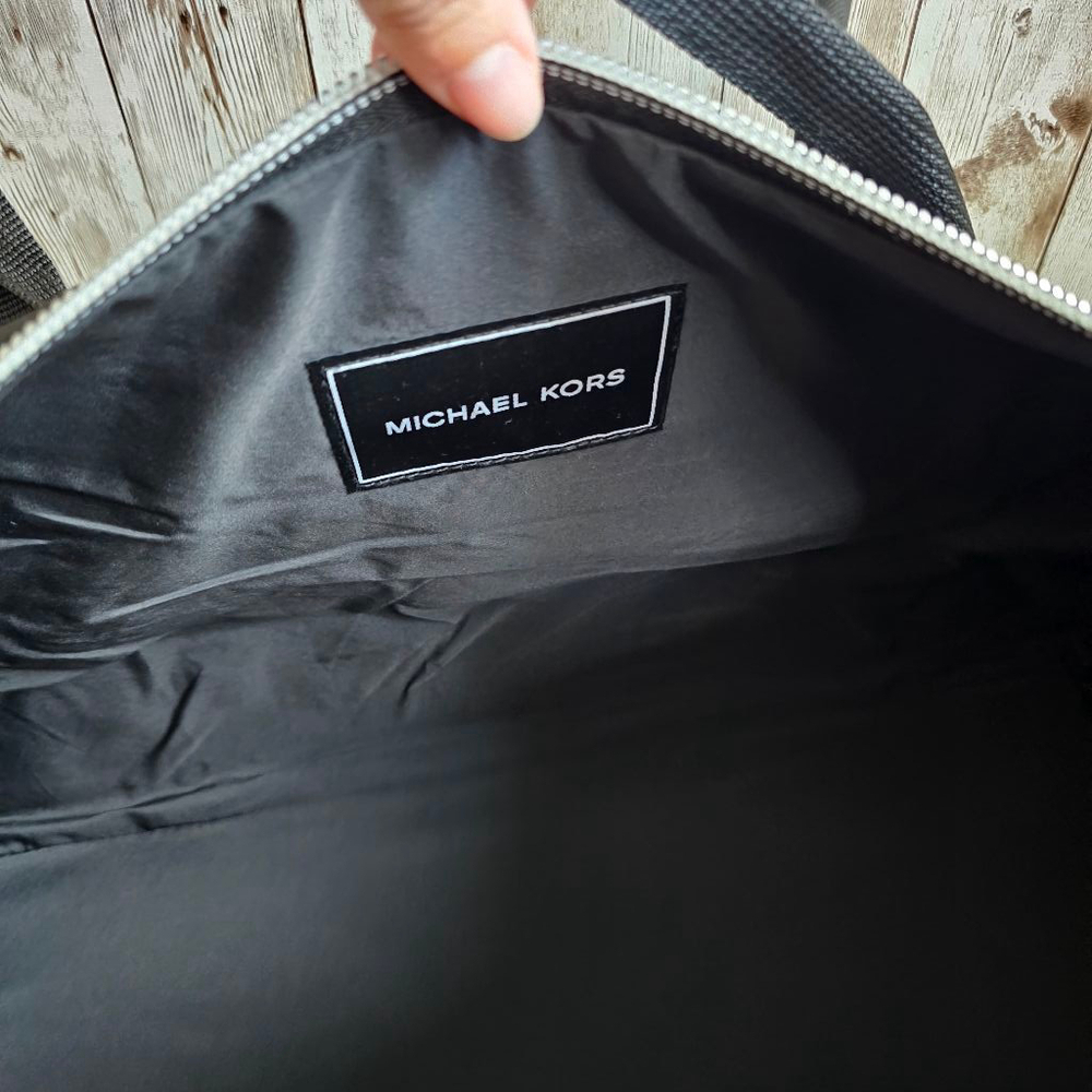 Michael Kors Duffle Travel Gym Bag, Black - Picture 11 of 11